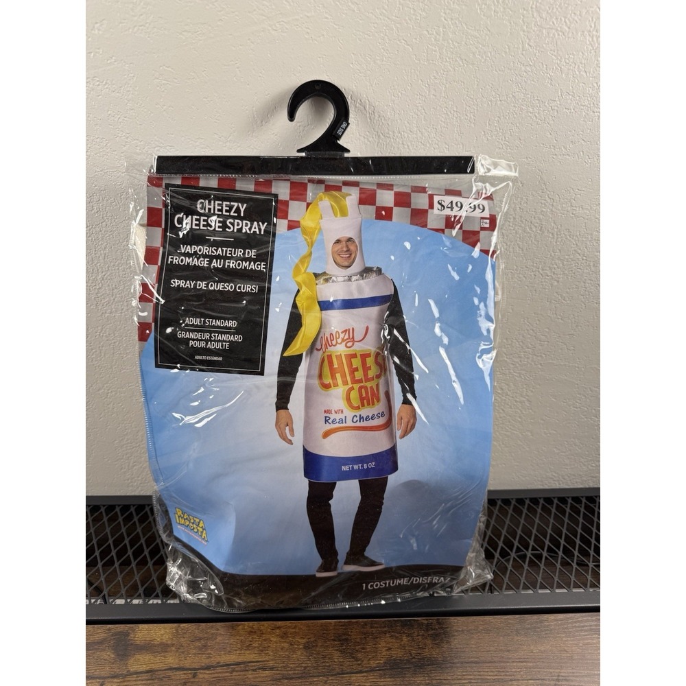 Cheezy Cheese Spray Can Costume - Rasta Imposta